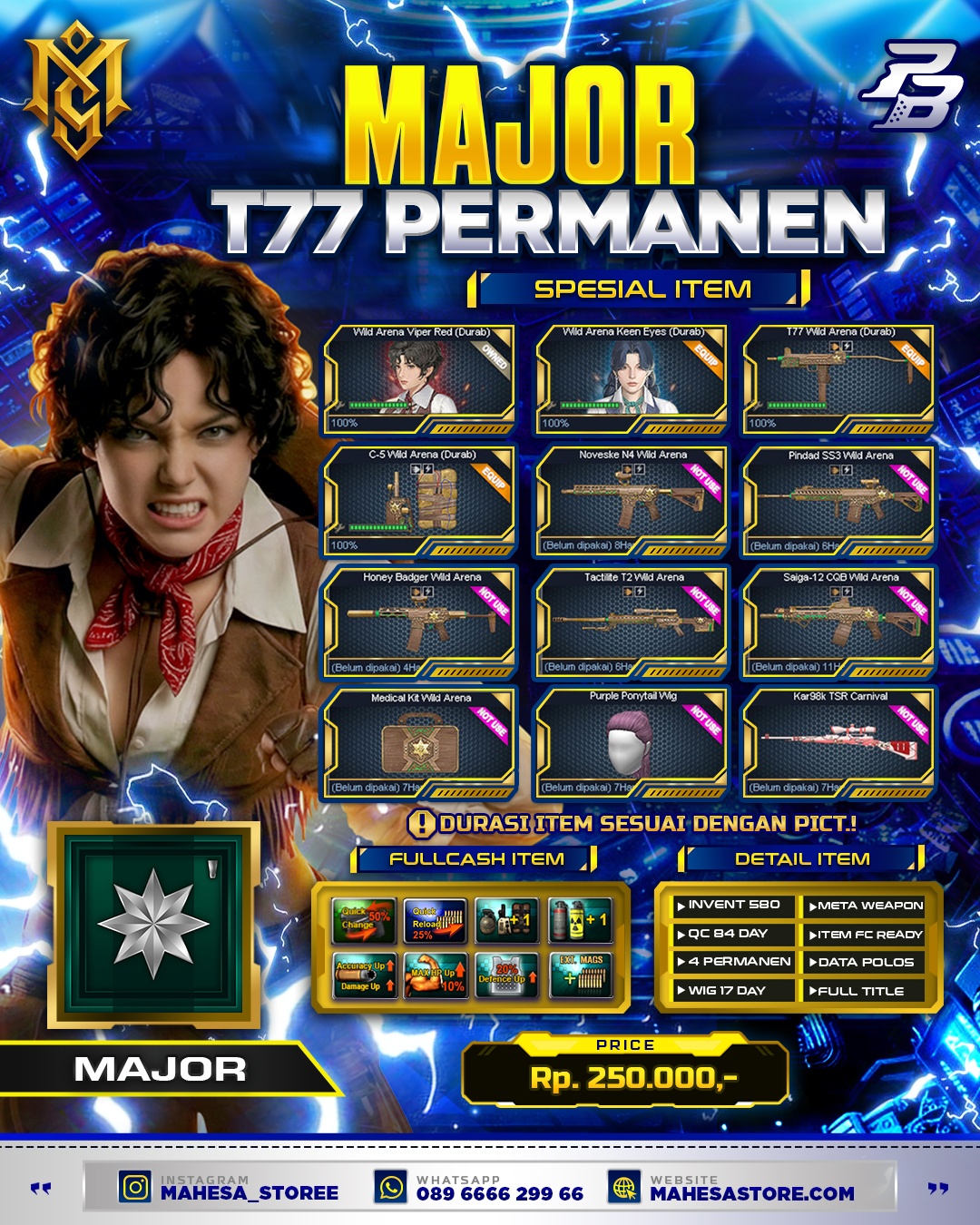 MAJOR 1 T77 PERMANEN