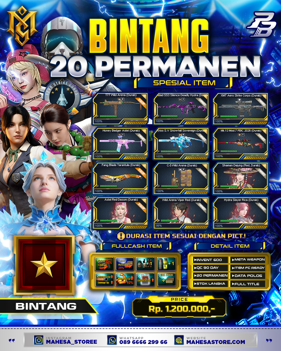 BINTANG 20 PERMANEN