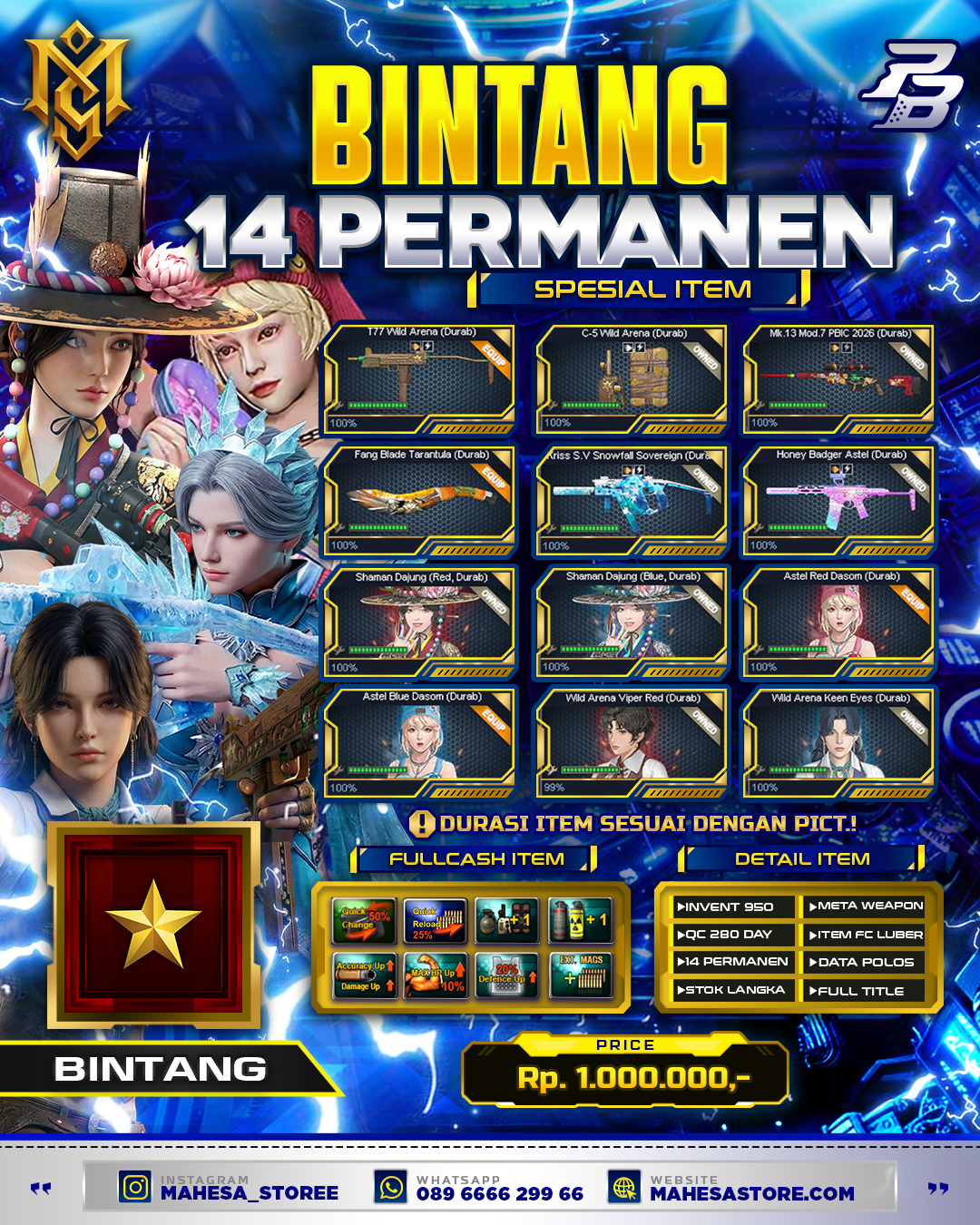 BINTANG 14 PERMANEN