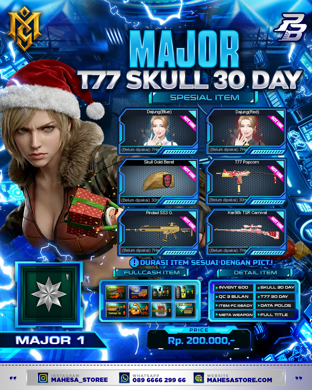 MAJOR SKULL T77 30 DAY