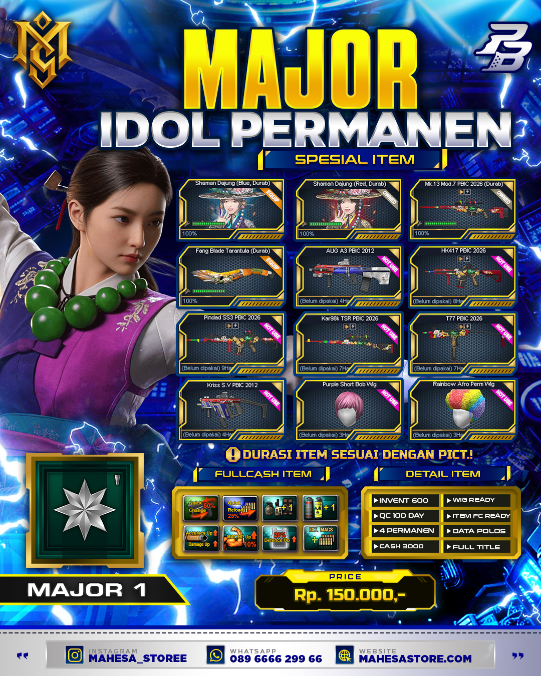 MAJOR IDOL SHAMAN PERMANEN