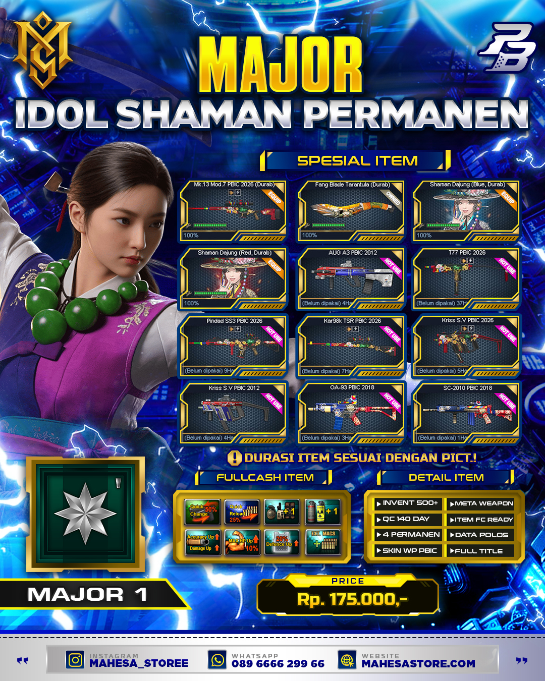 M1 IDOL SHAMAN PERMANEN