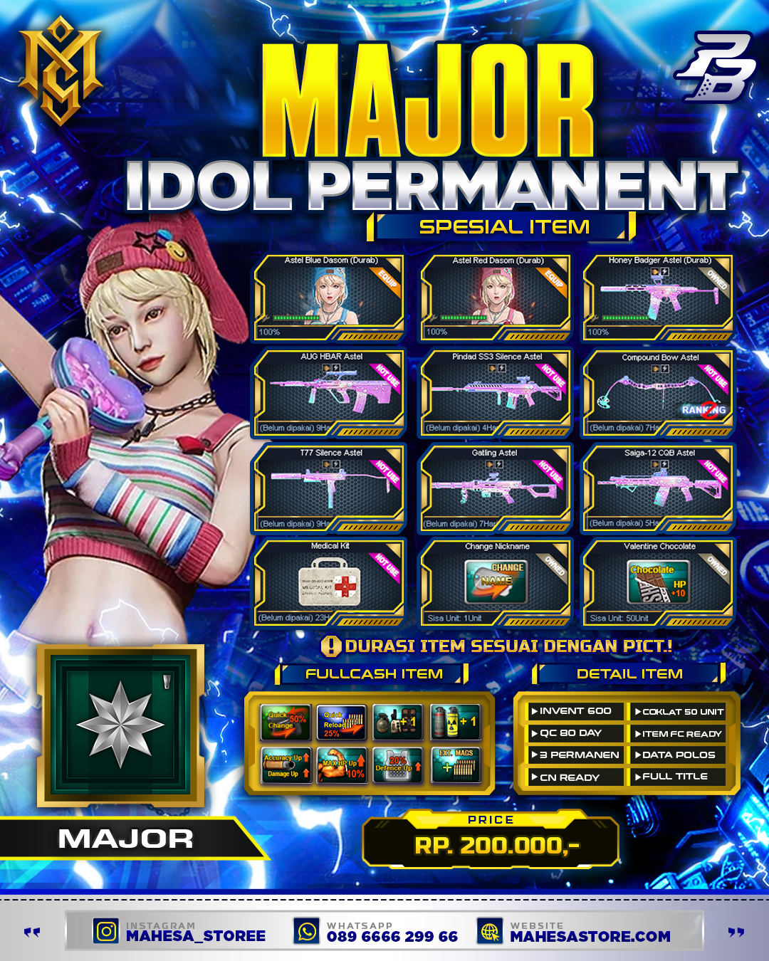 MAJOR IDOL ASTEL PERMANEN