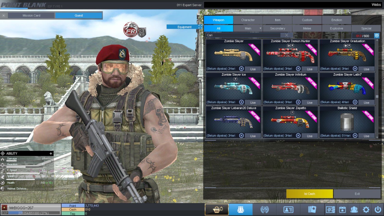 Spesifikasi B1 SKULL GOLD BERET 30 DAY