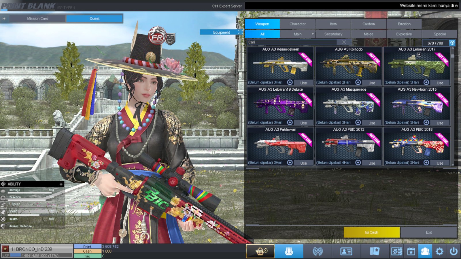 Spesifikasi BINTANG 1 IDOL SHAMAN PERMANEN