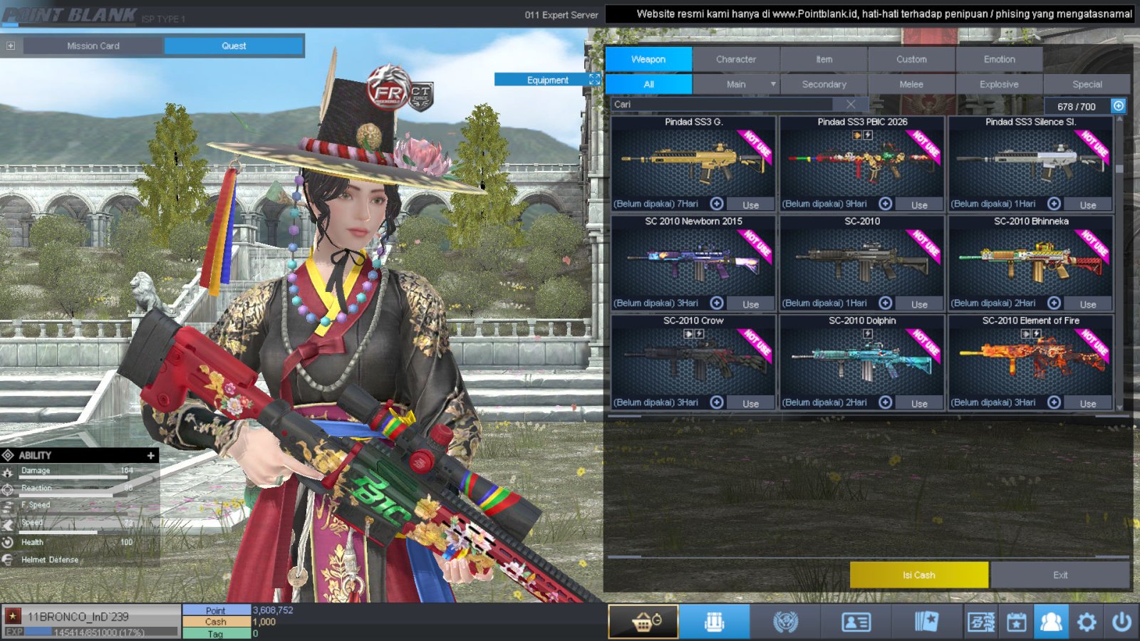 Spesifikasi BINTANG 1 IDOL SHAMAN PERMANEN