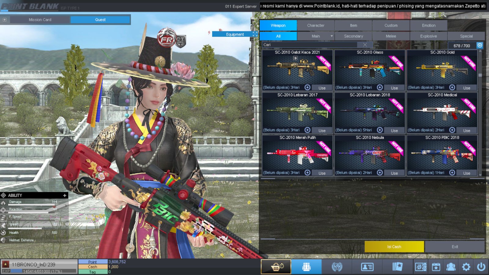 Spesifikasi BINTANG 1 IDOL SHAMAN PERMANEN