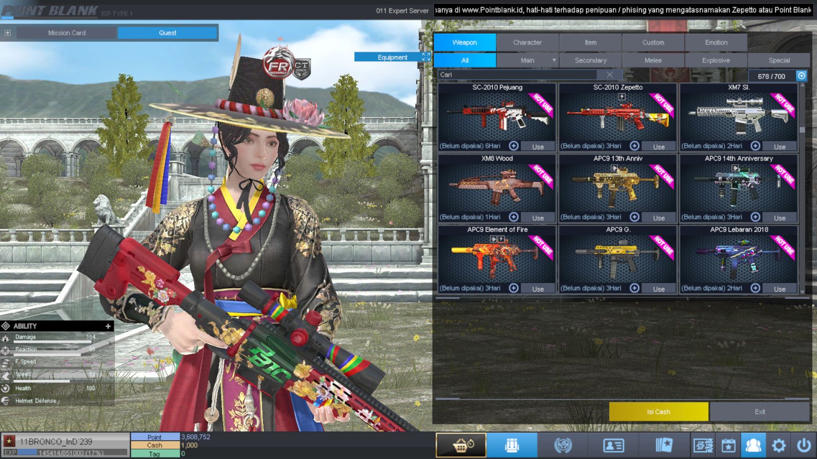 Spesifikasi BINTANG 1 IDOL SHAMAN PERMANEN