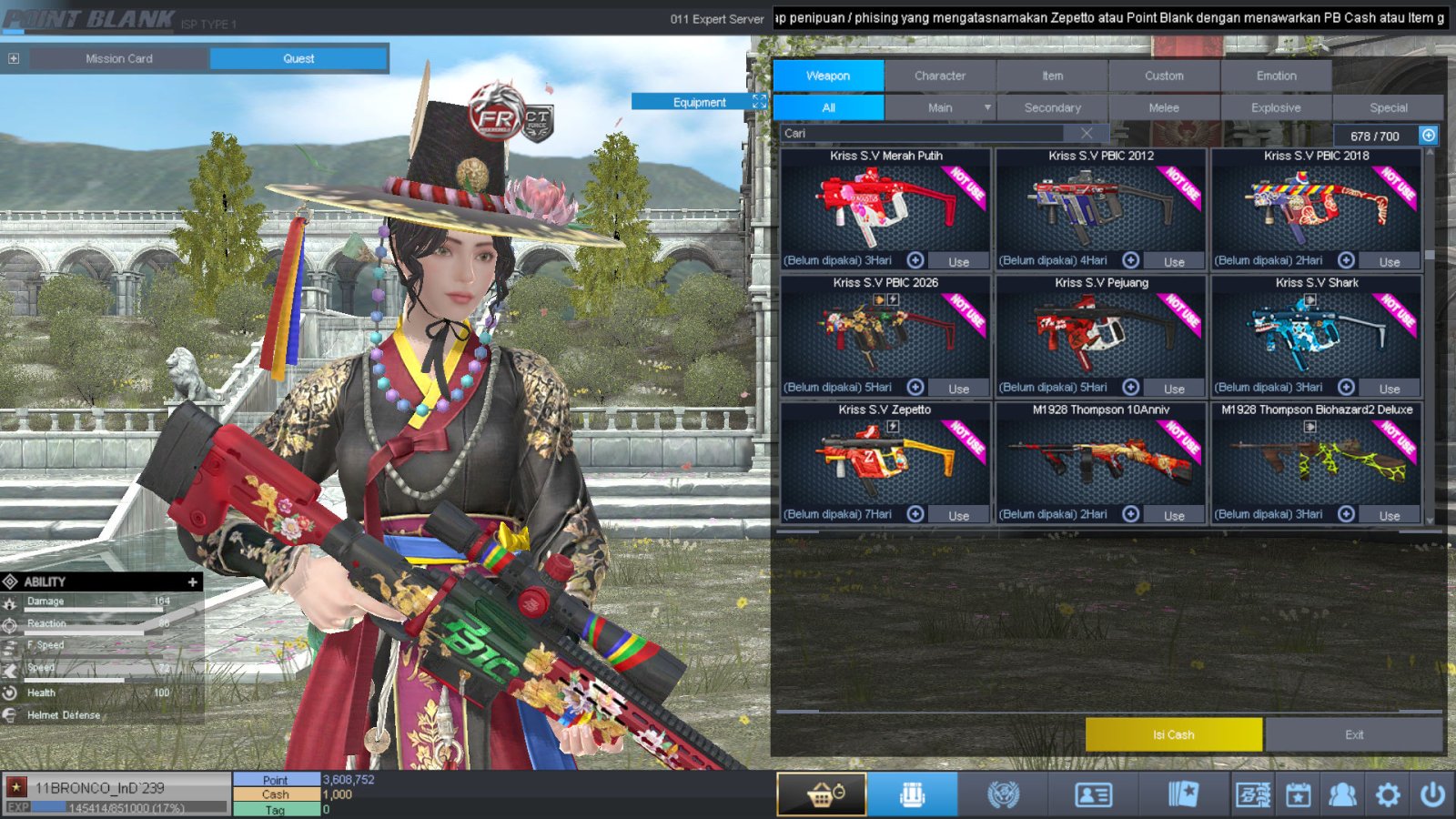 Spesifikasi BINTANG 1 IDOL SHAMAN PERMANEN