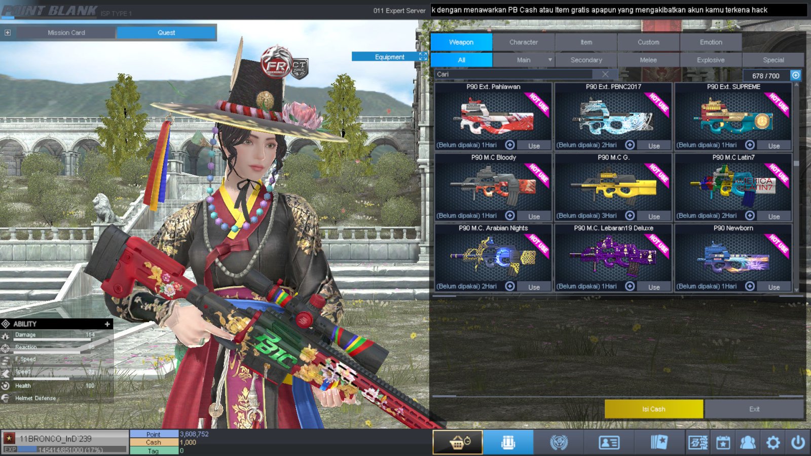 Spesifikasi BINTANG 1 IDOL SHAMAN PERMANEN