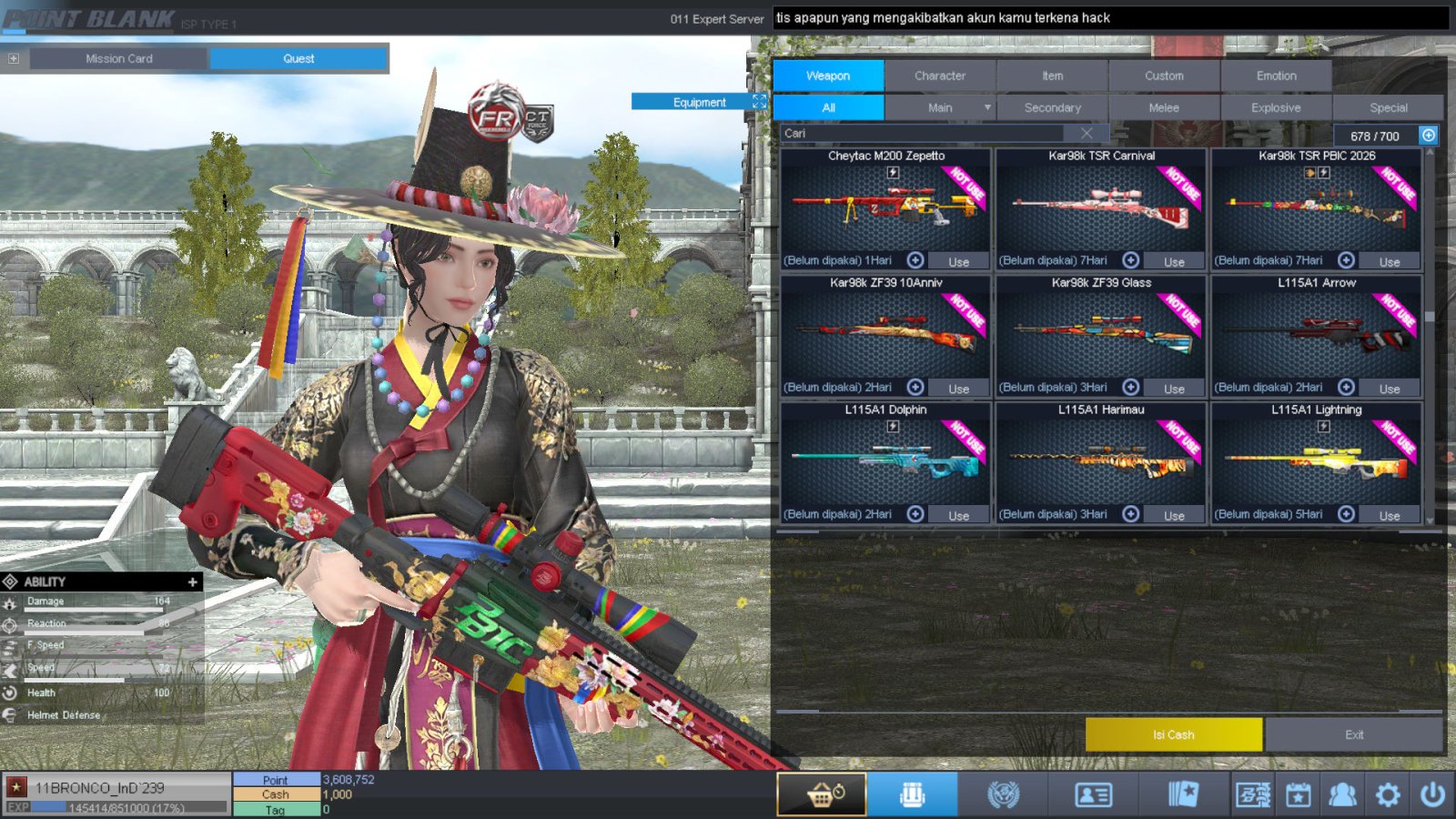 Spesifikasi BINTANG 1 IDOL SHAMAN PERMANEN