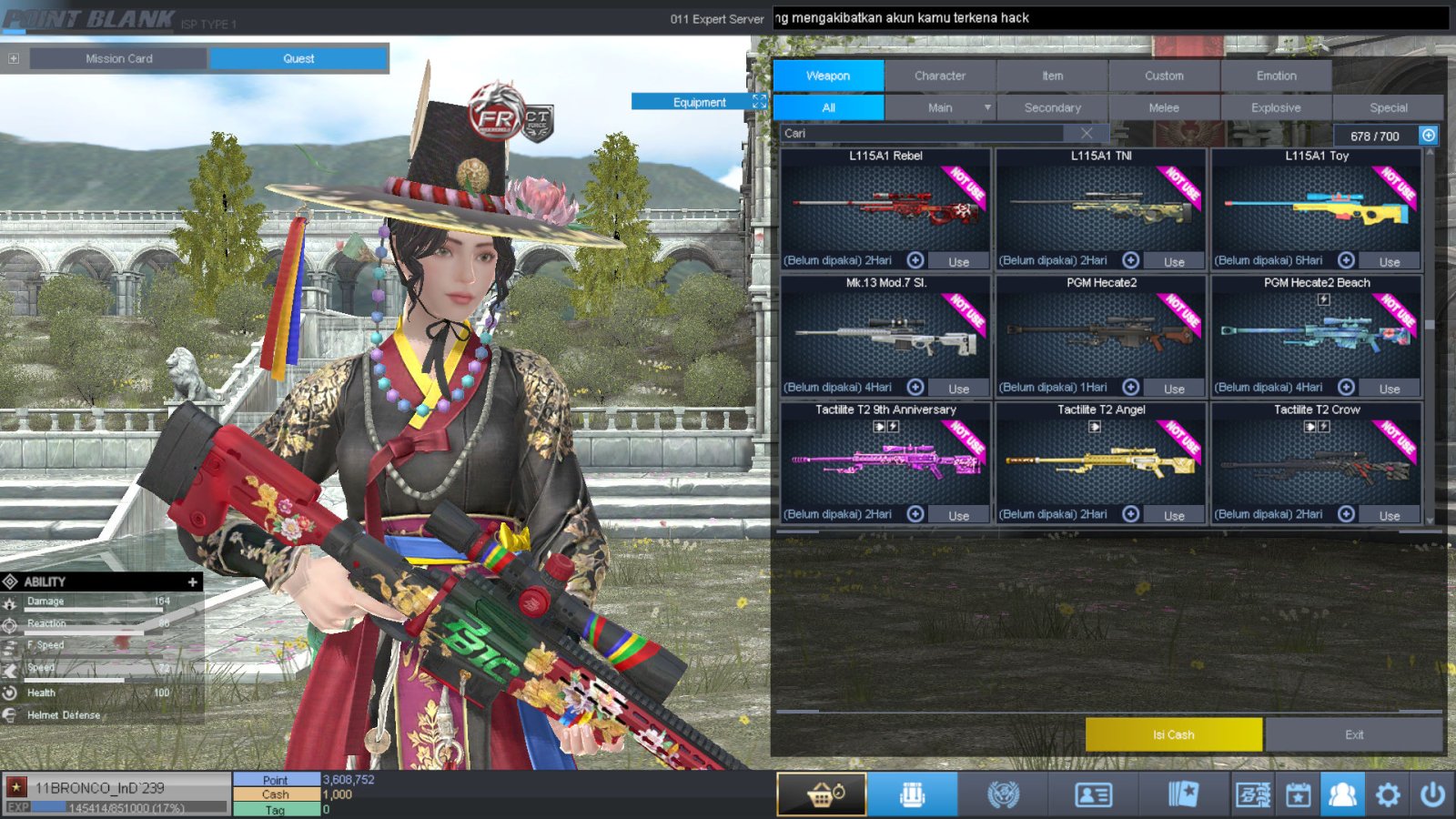 Spesifikasi BINTANG 1 IDOL SHAMAN PERMANEN