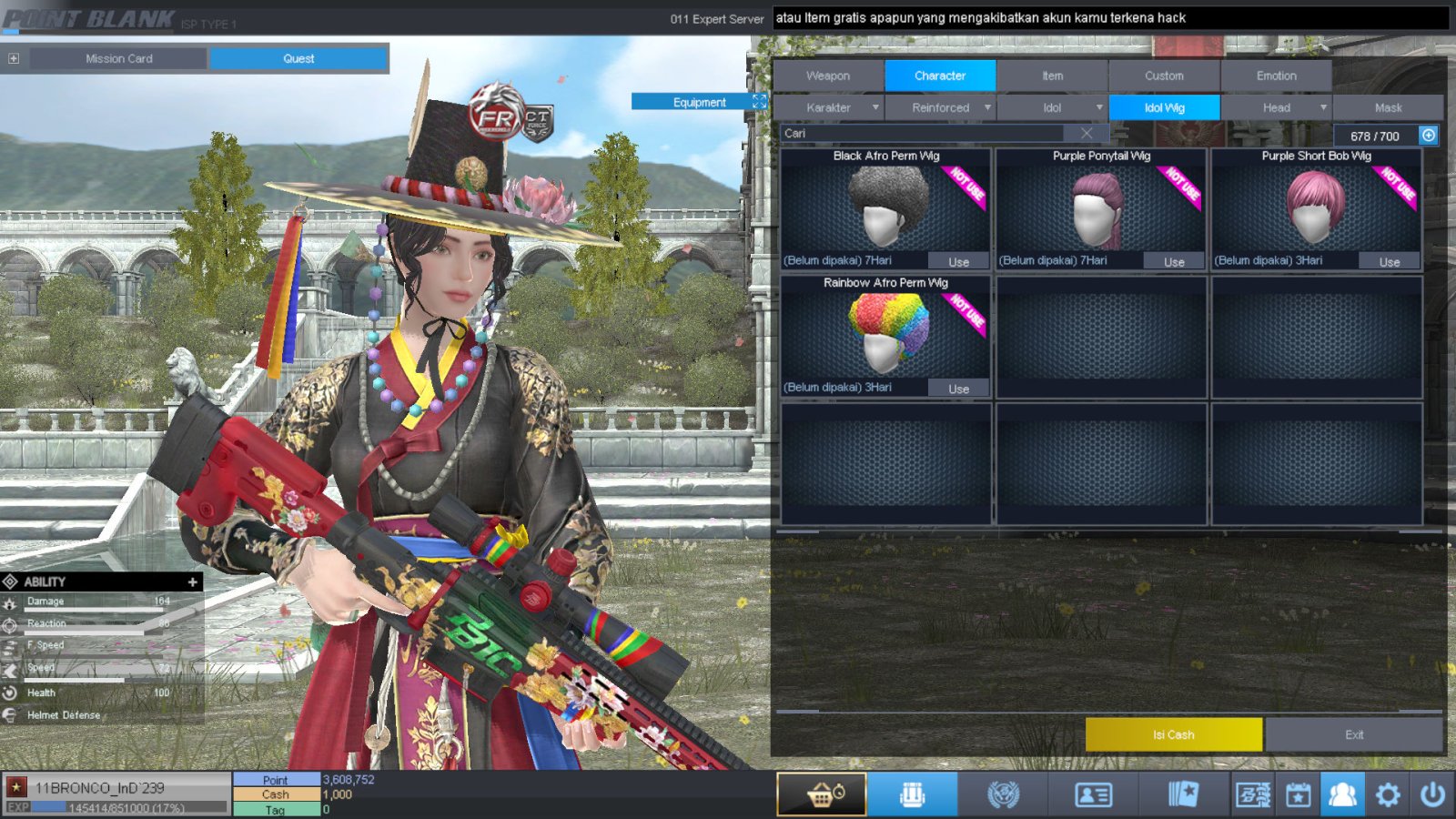 Spesifikasi BINTANG 1 IDOL SHAMAN PERMANEN