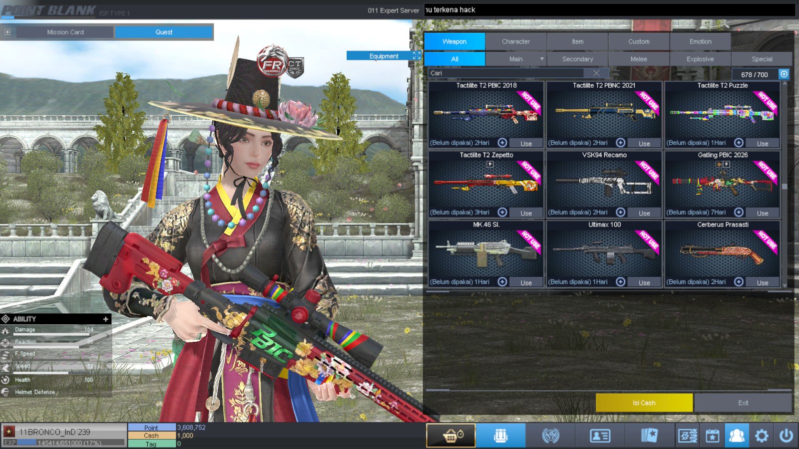 Spesifikasi BINTANG 1 IDOL SHAMAN PERMANEN