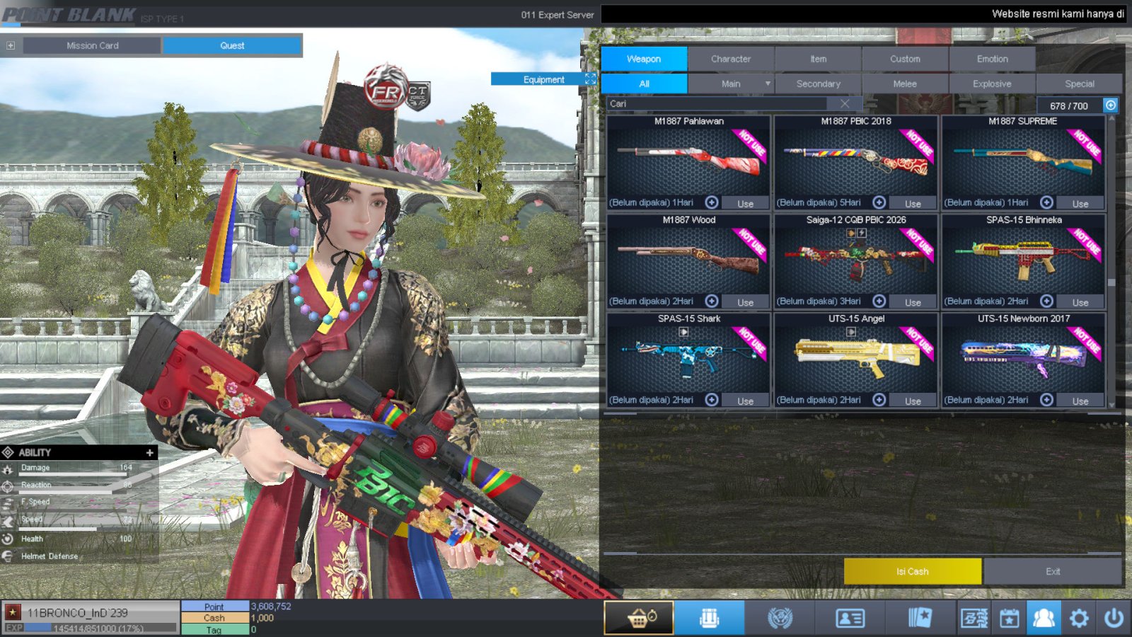 Spesifikasi BINTANG 1 IDOL SHAMAN PERMANEN
