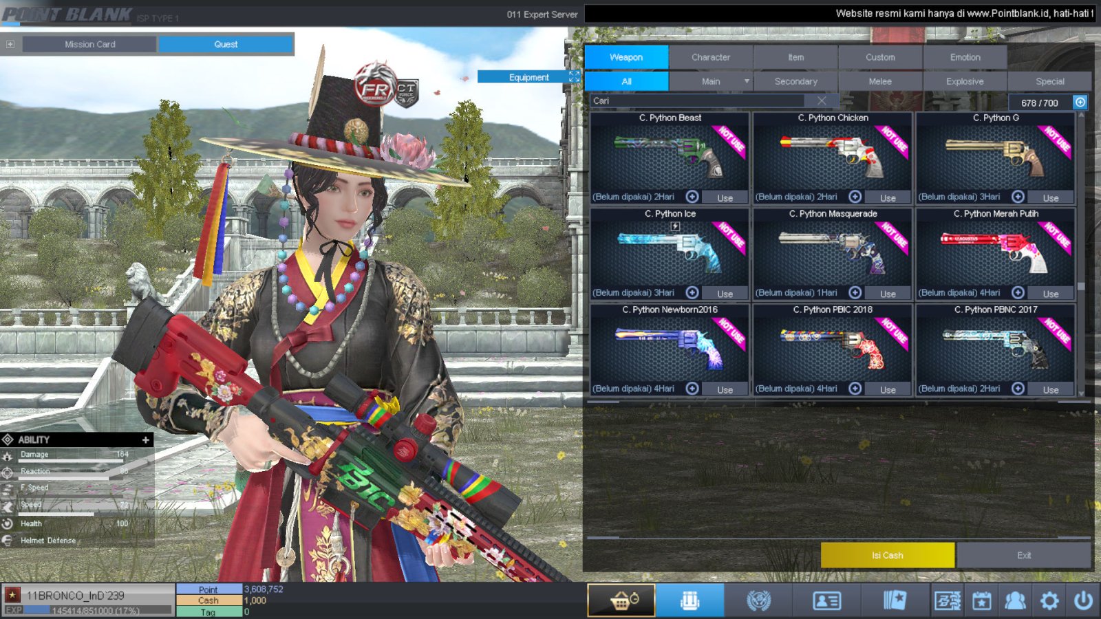 Spesifikasi BINTANG 1 IDOL SHAMAN PERMANEN