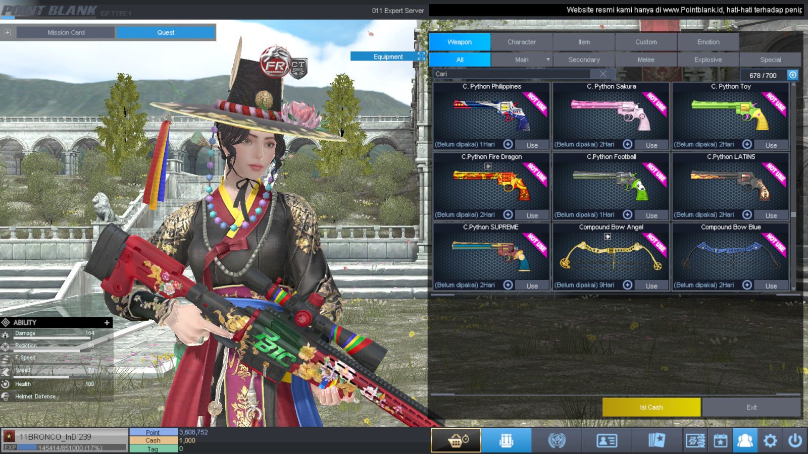 Spesifikasi BINTANG 1 IDOL SHAMAN PERMANEN