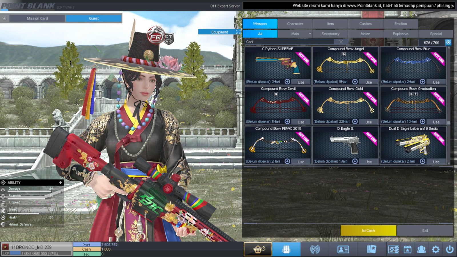 Spesifikasi BINTANG 1 IDOL SHAMAN PERMANEN