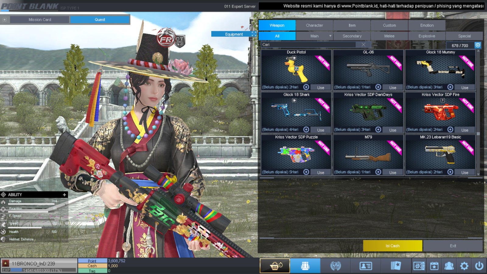 Spesifikasi BINTANG 1 IDOL SHAMAN PERMANEN