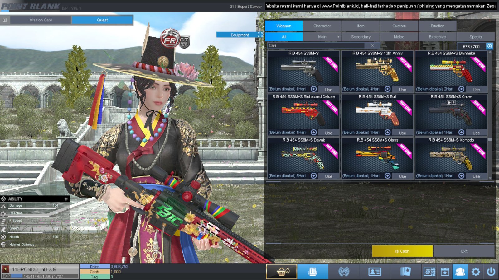 Spesifikasi BINTANG 1 IDOL SHAMAN PERMANEN
