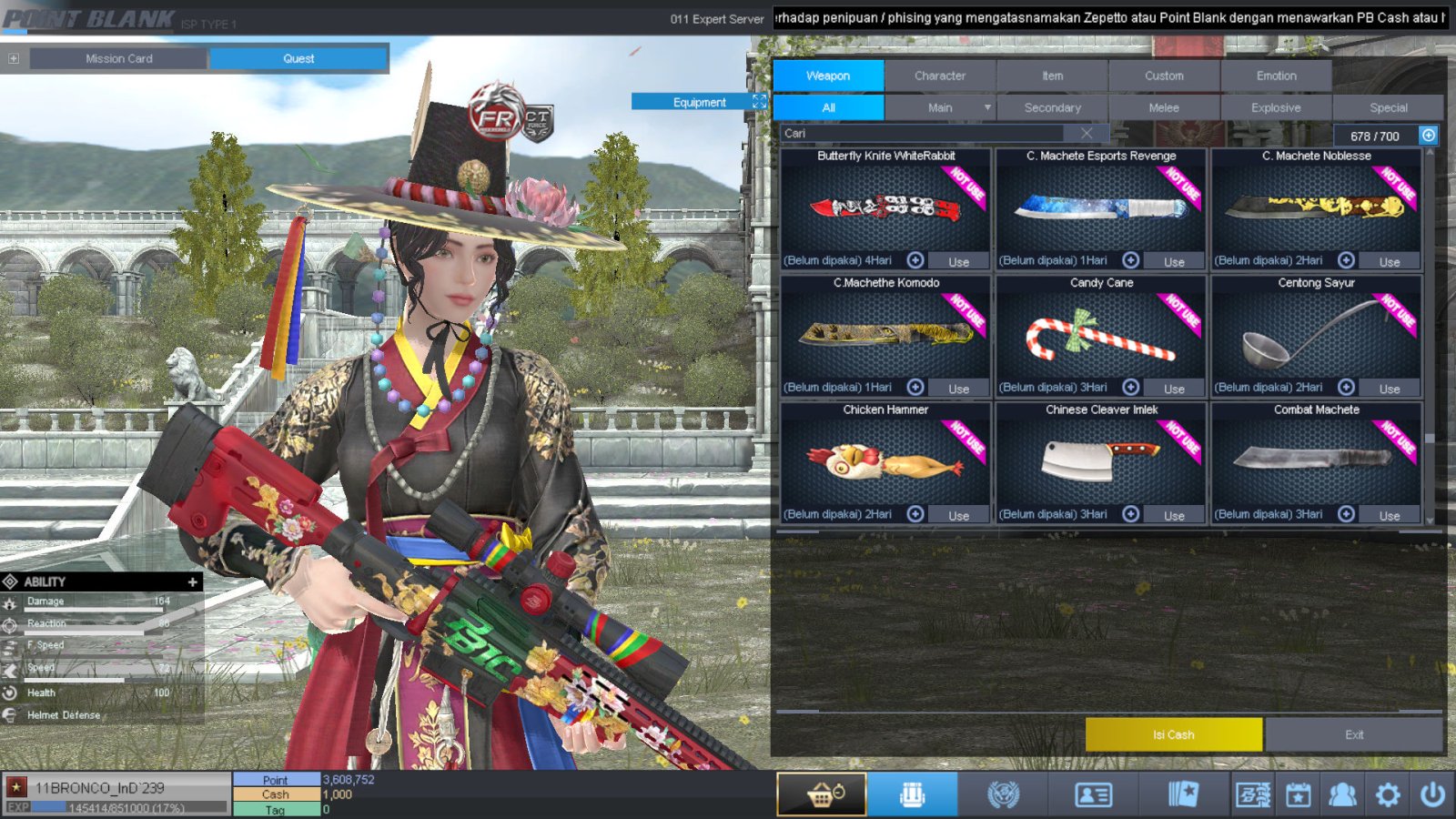 Spesifikasi BINTANG 1 IDOL SHAMAN PERMANEN