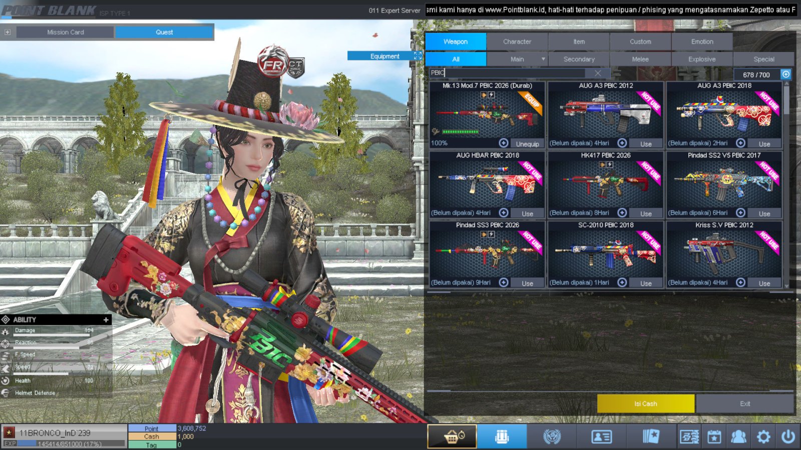 Spesifikasi BINTANG 1 IDOL SHAMAN PERMANEN