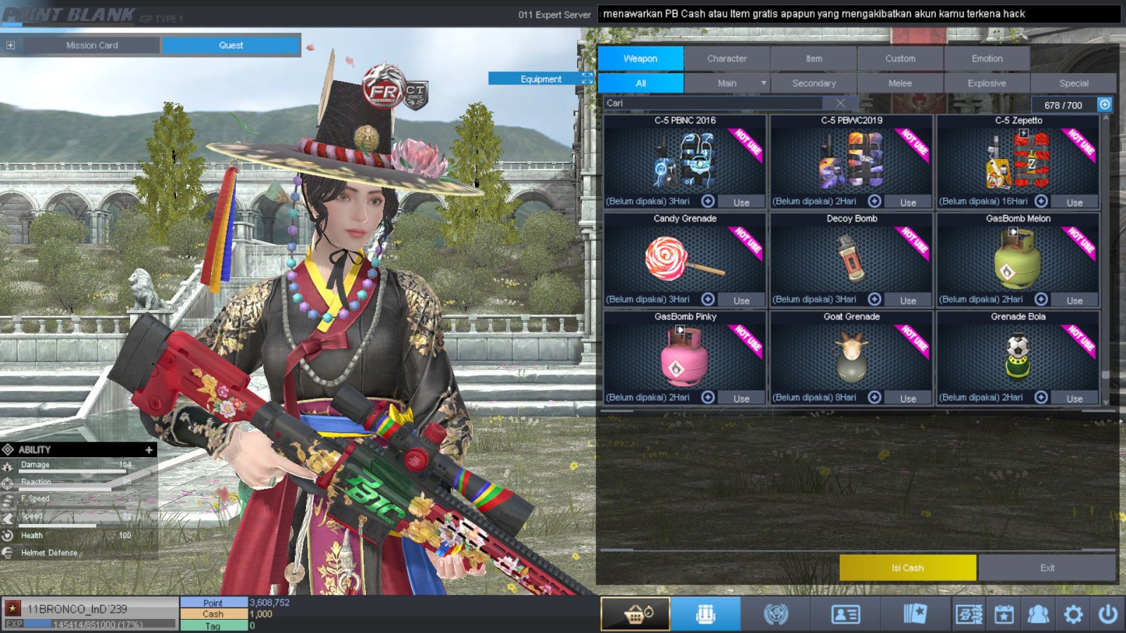 Spesifikasi BINTANG 1 IDOL SHAMAN PERMANEN