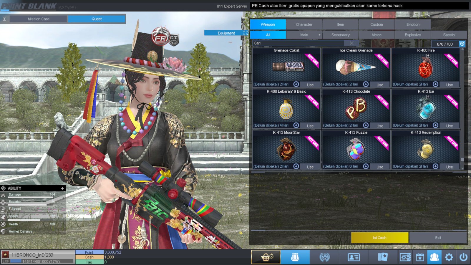 Spesifikasi BINTANG 1 IDOL SHAMAN PERMANEN