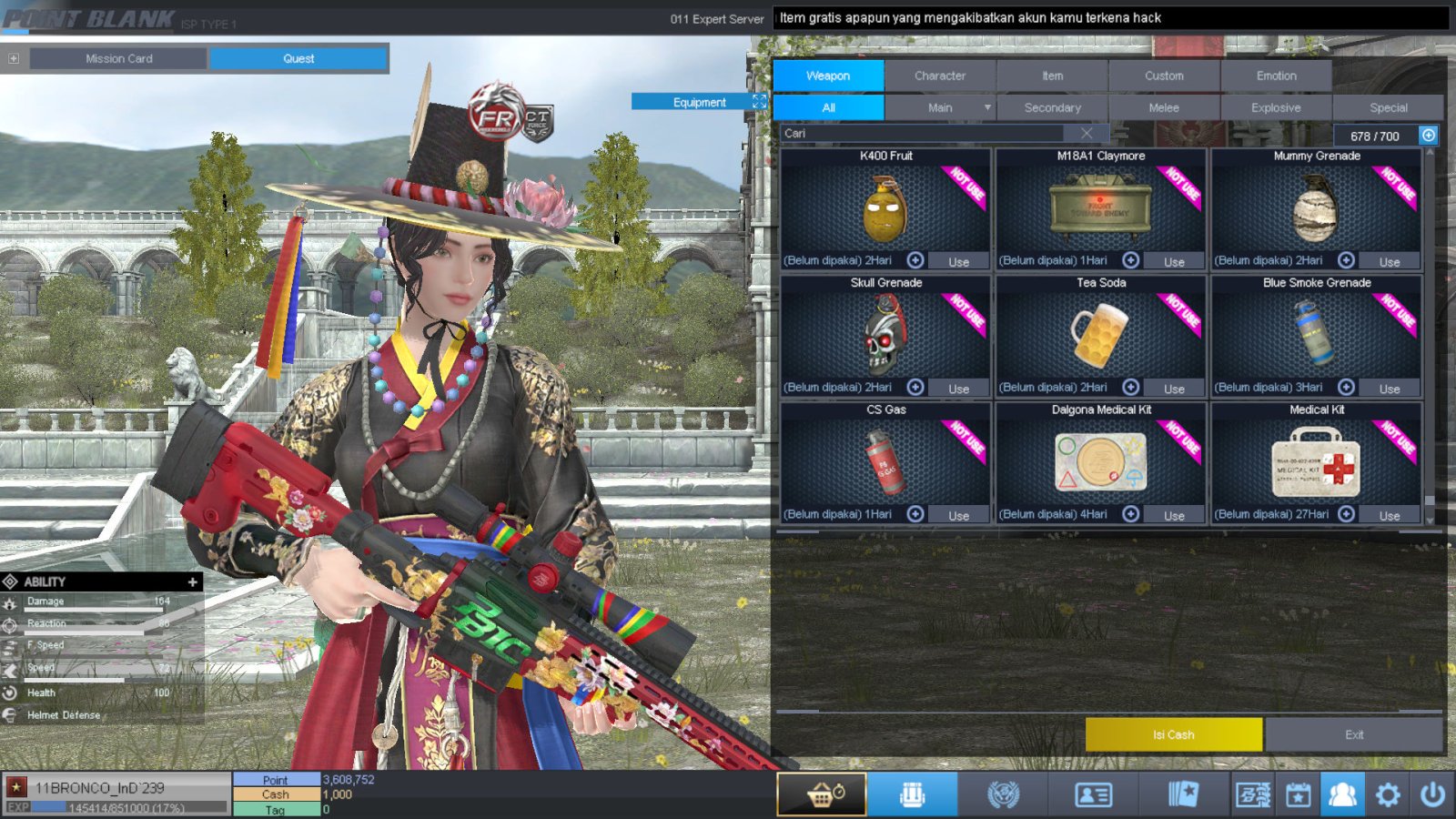 Spesifikasi BINTANG 1 IDOL SHAMAN PERMANEN