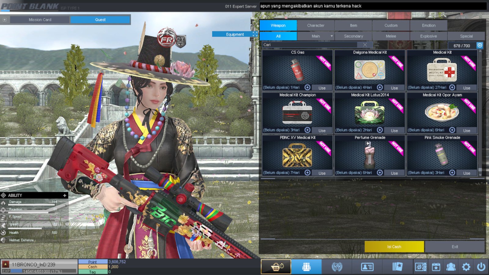 Spesifikasi BINTANG 1 IDOL SHAMAN PERMANEN