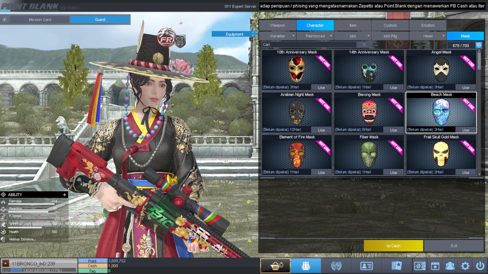 Spesifikasi BINTANG 1 IDOL SHAMAN PERMANEN