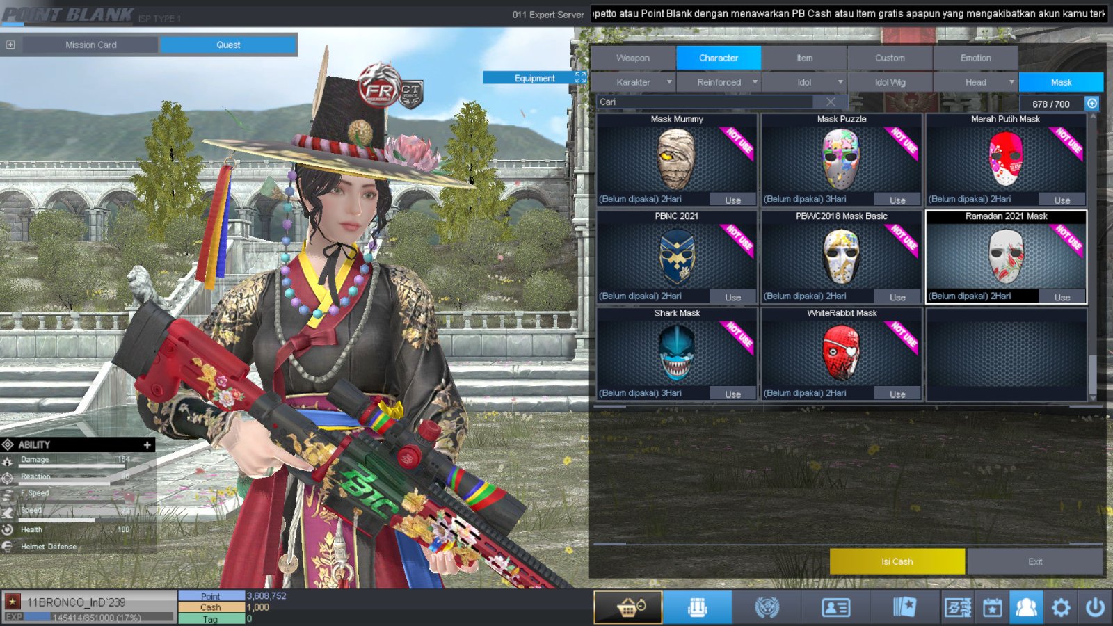 Spesifikasi BINTANG 1 IDOL SHAMAN PERMANEN