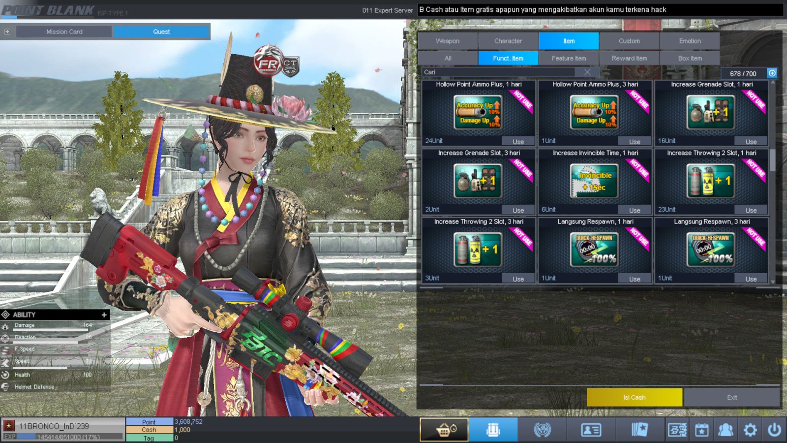 Spesifikasi BINTANG 1 IDOL SHAMAN PERMANEN