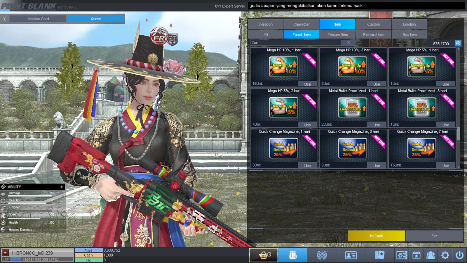 Spesifikasi BINTANG 1 IDOL SHAMAN PERMANEN