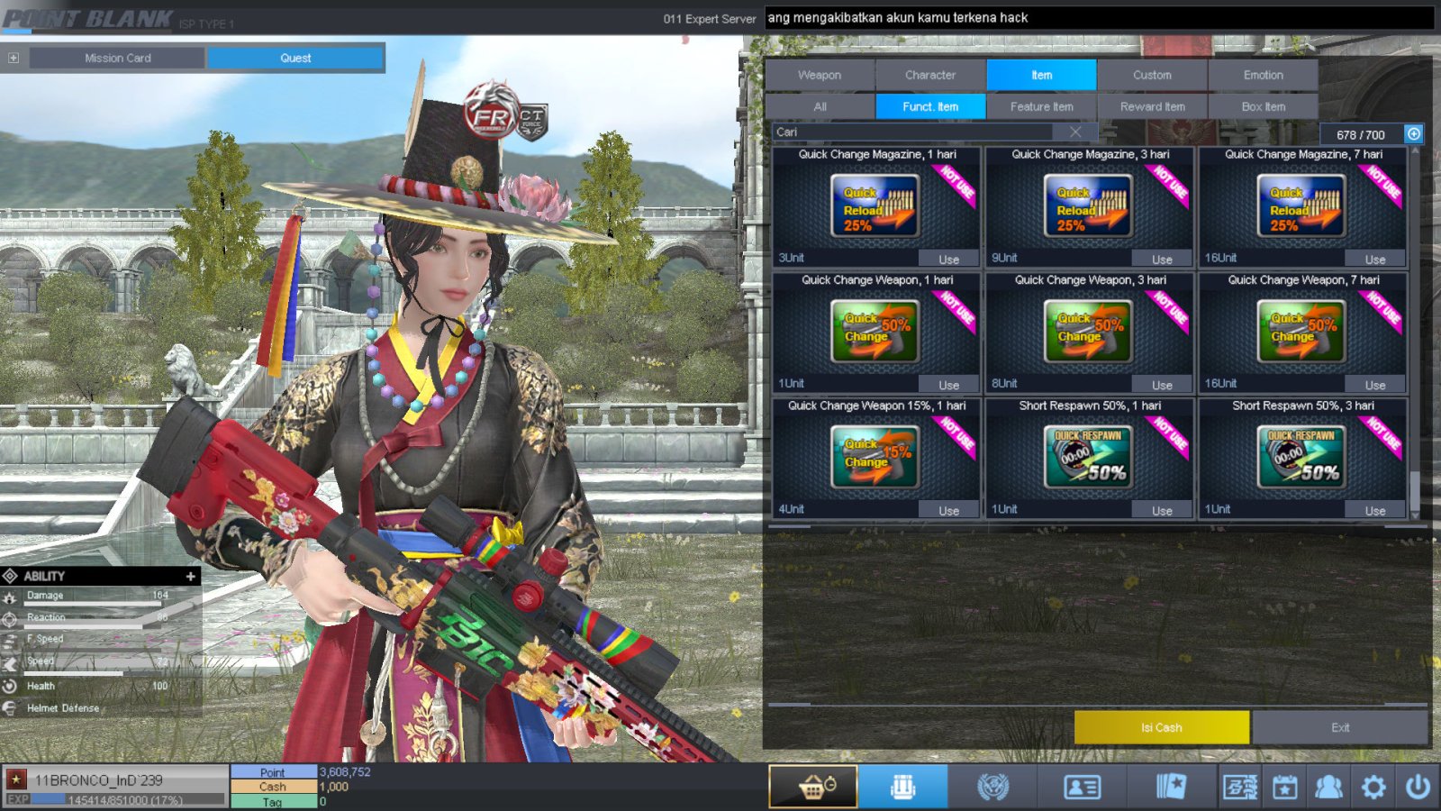 Spesifikasi BINTANG 1 IDOL SHAMAN PERMANEN