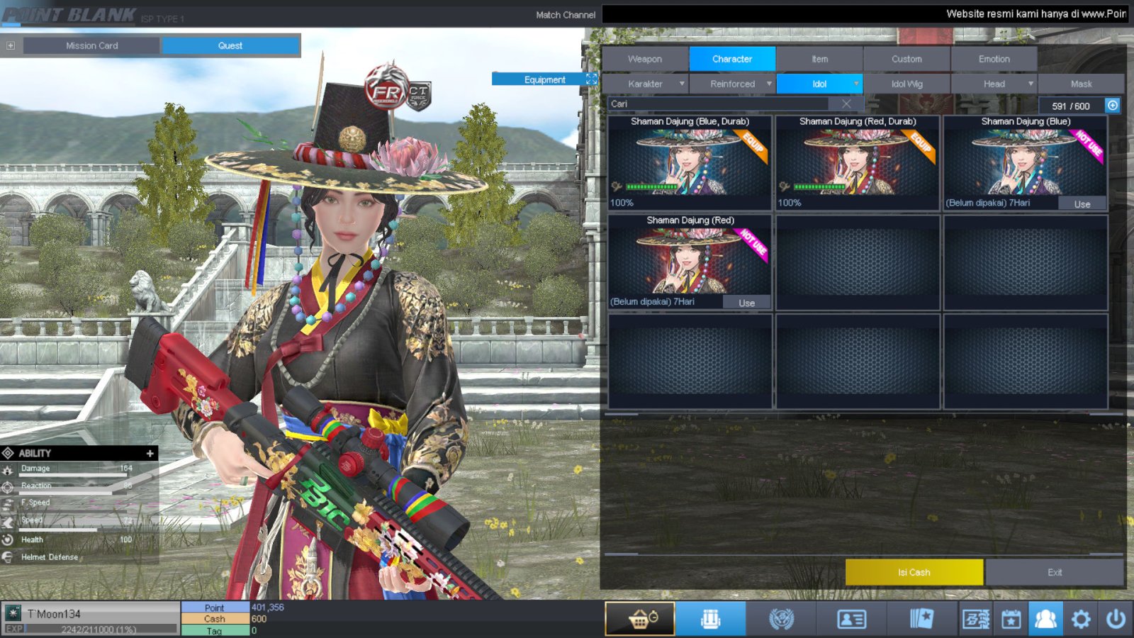 Spesifikasi MAJOR IDOL SHAMAN PERMANEN
