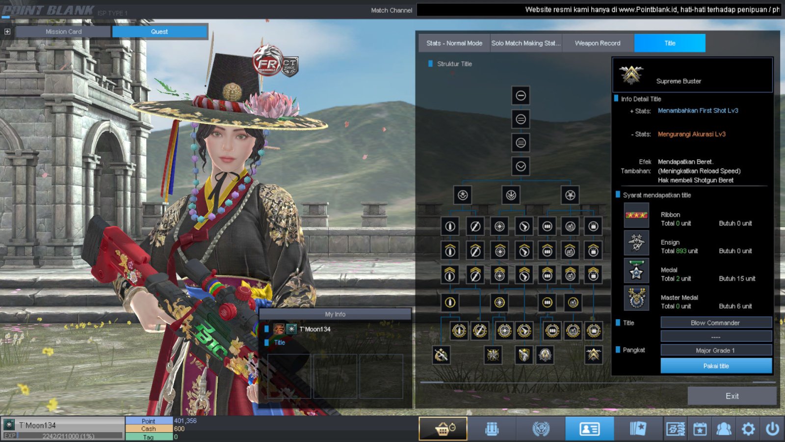 Spesifikasi MAJOR IDOL SHAMAN PERMANEN