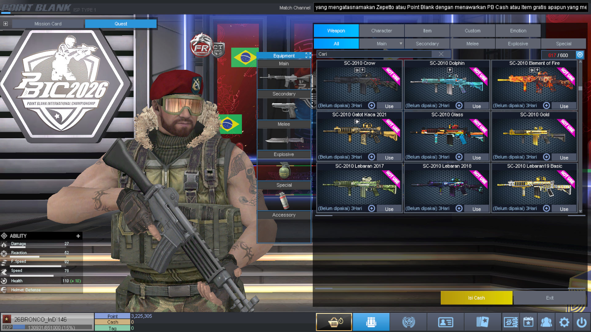 Spesifikasi BINTANG 1