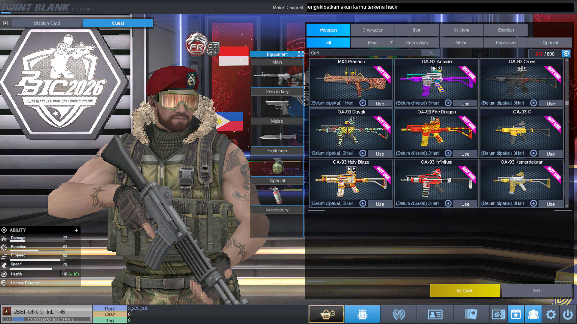 Spesifikasi BINTANG 1