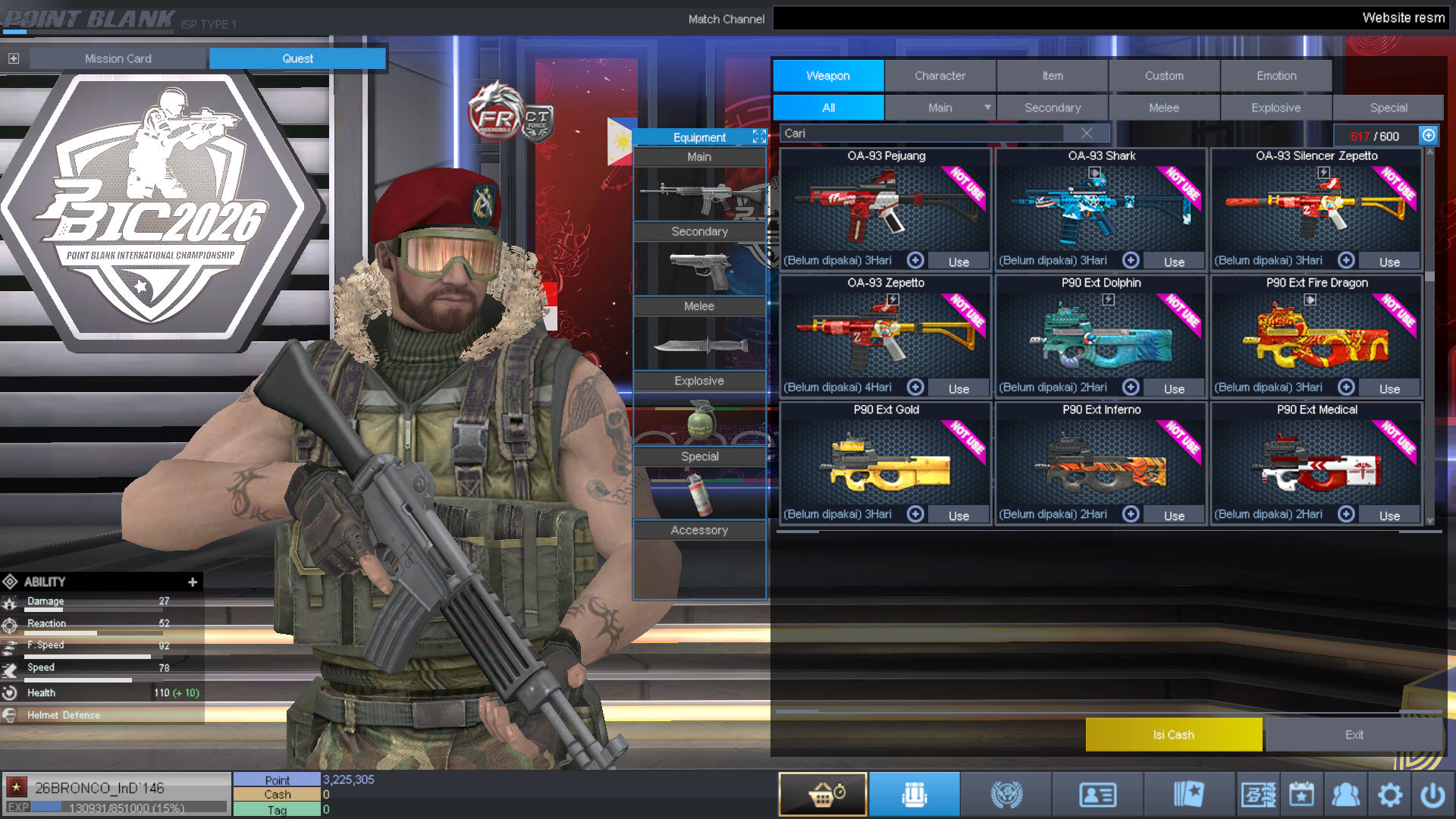 Spesifikasi BINTANG 1