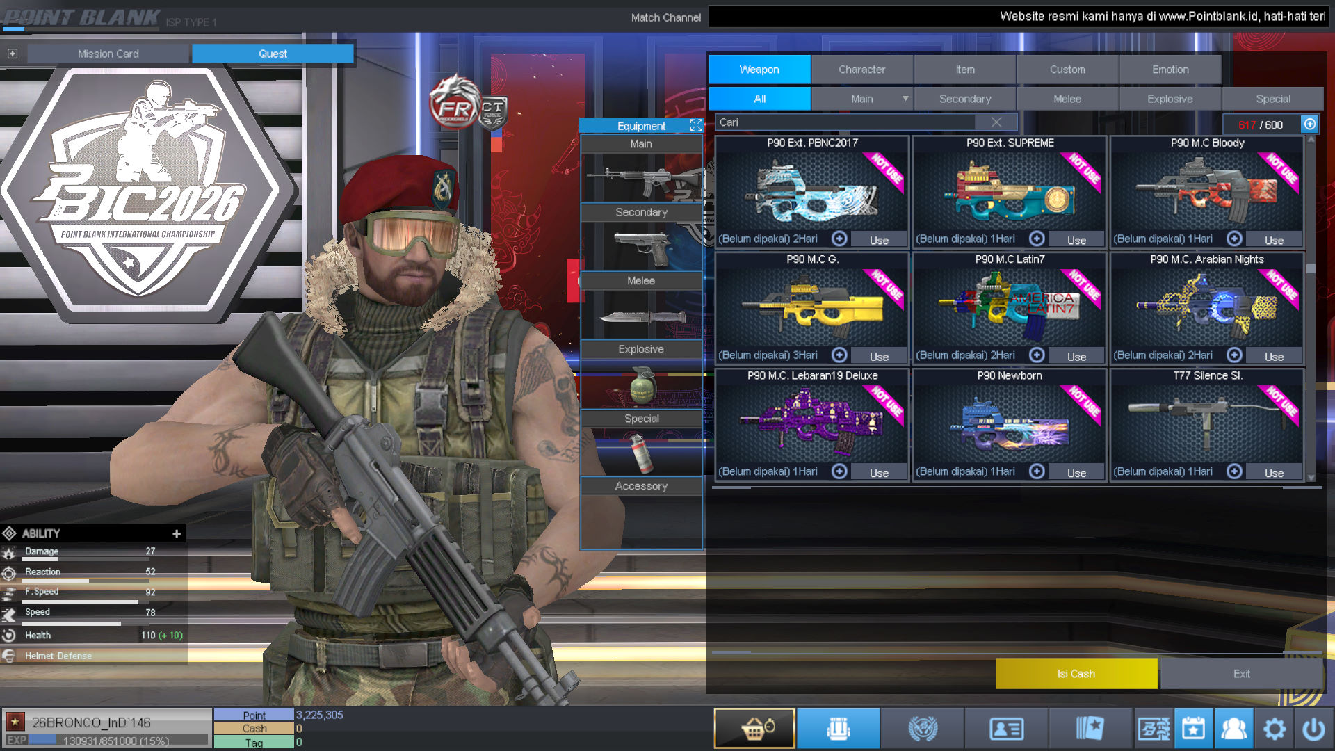 Spesifikasi BINTANG 1