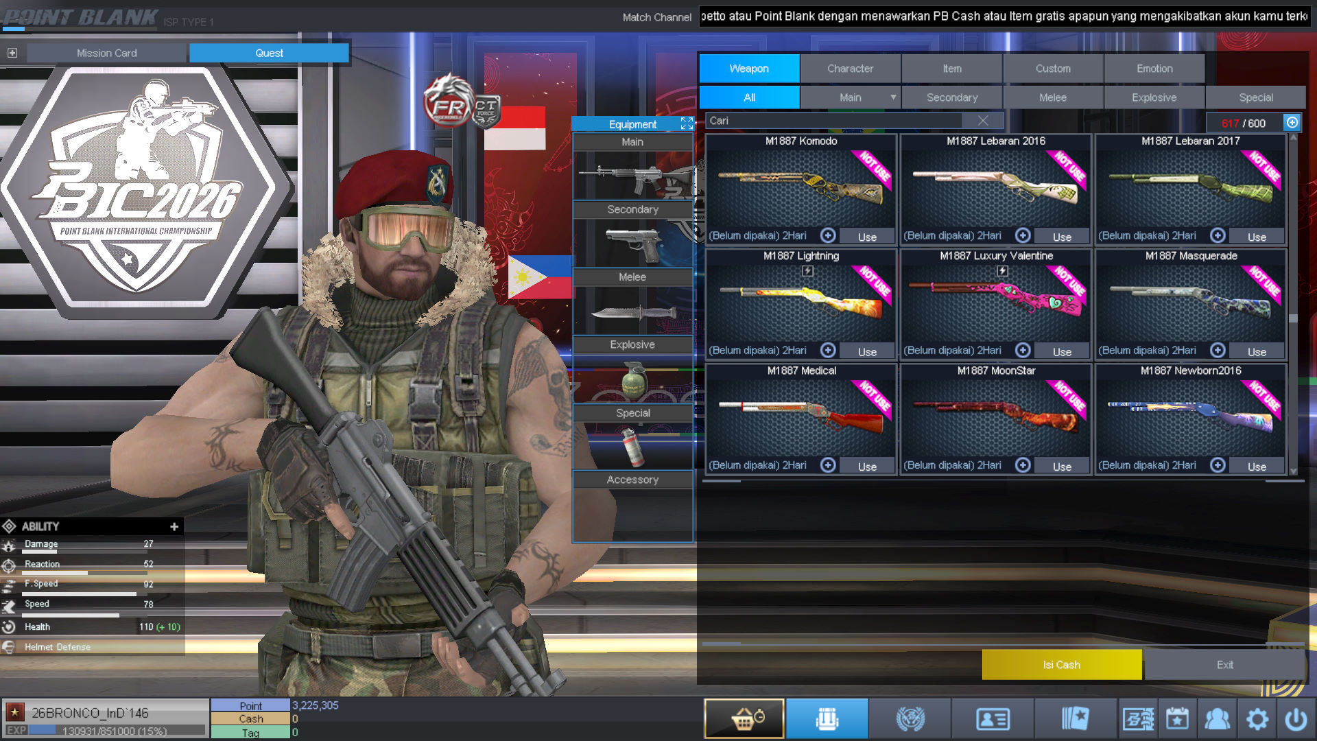 Spesifikasi BINTANG 1