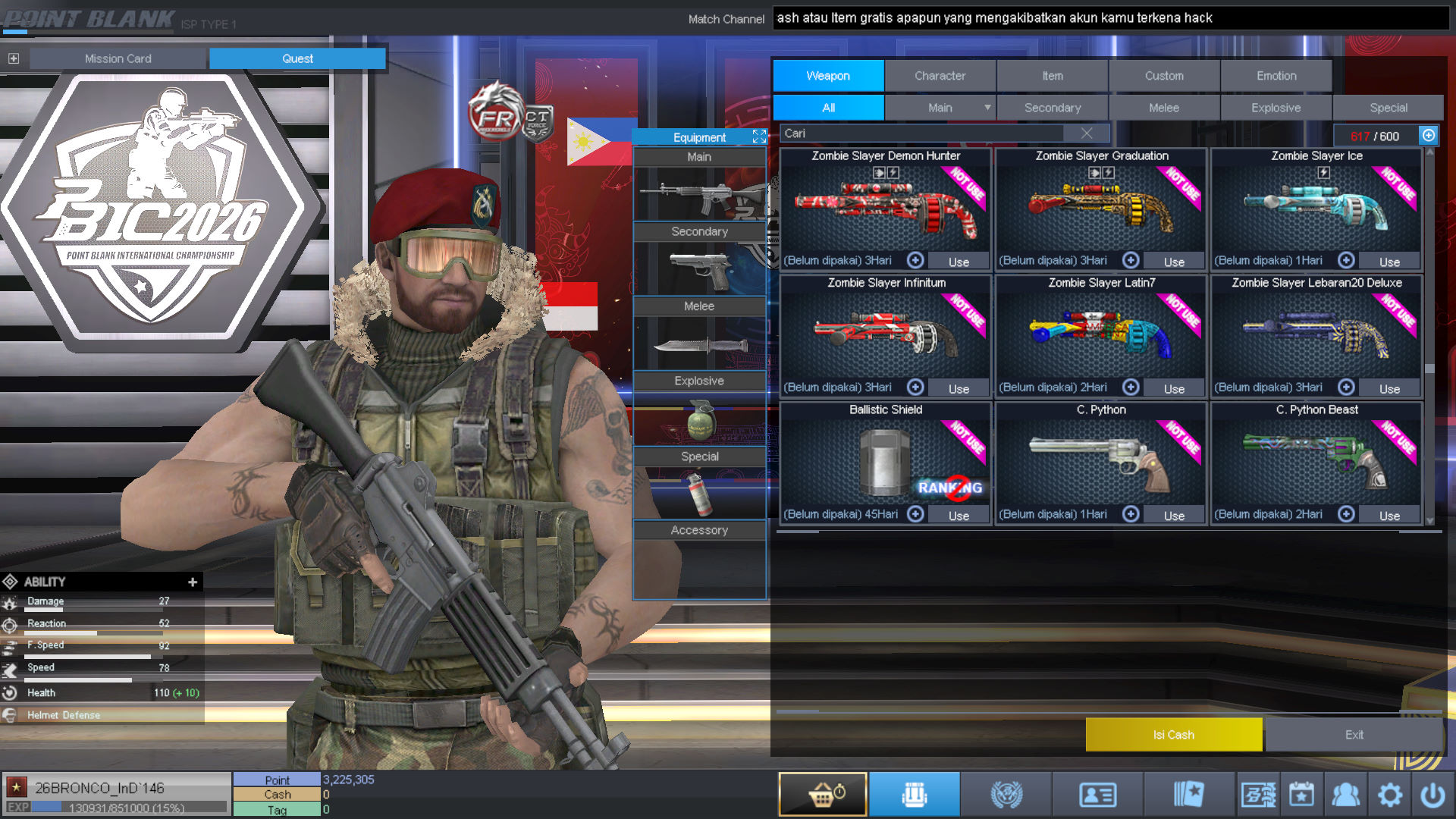 Spesifikasi BINTANG 1