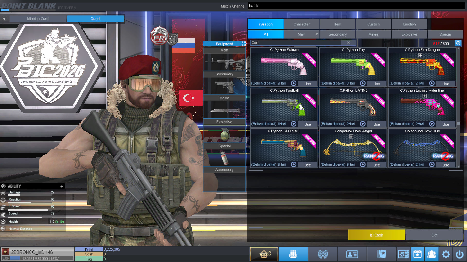 Spesifikasi BINTANG 1