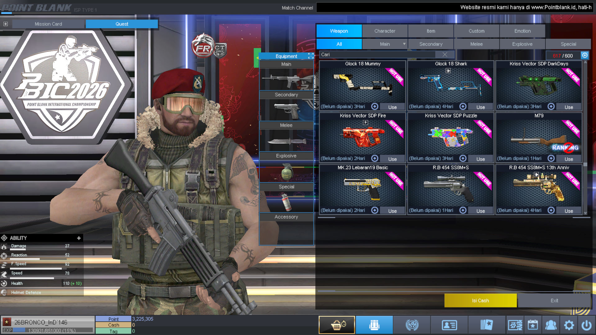 Spesifikasi BINTANG 1