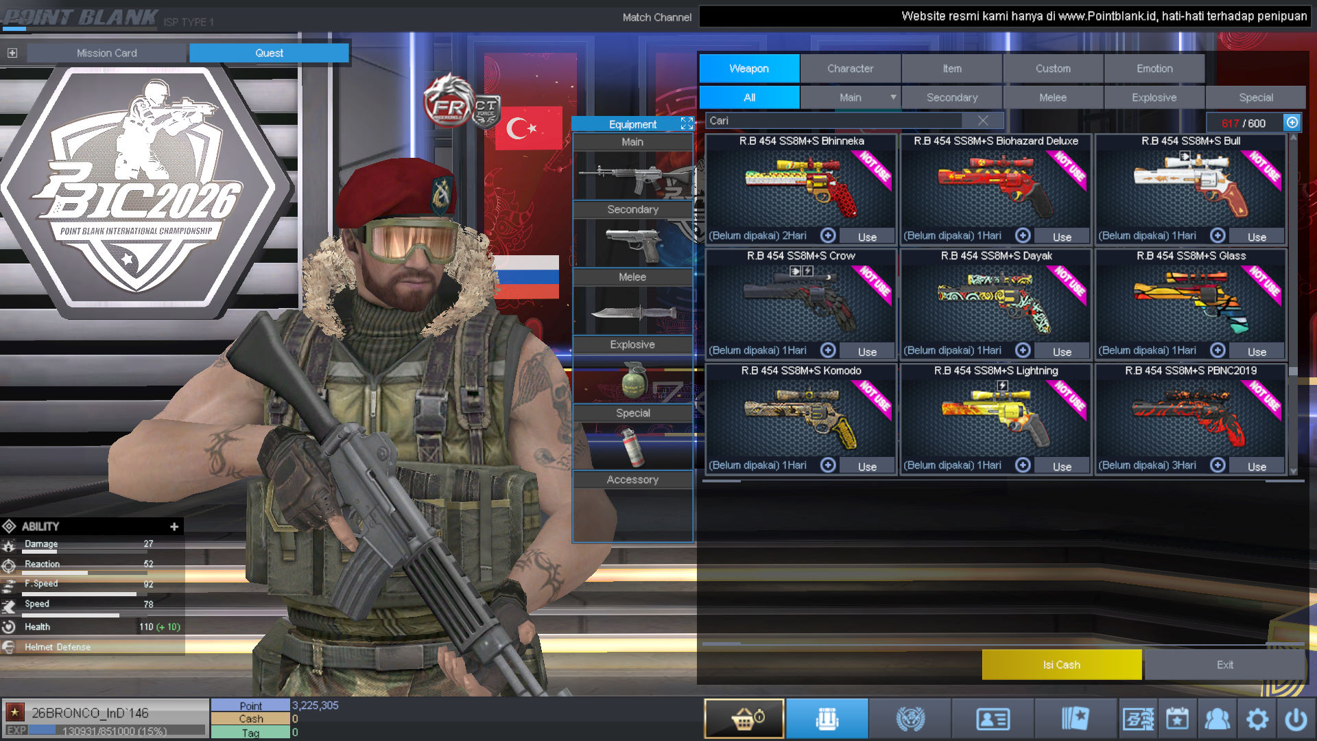 Spesifikasi BINTANG 1