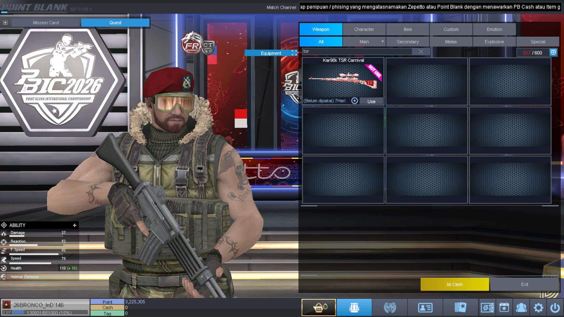 Spesifikasi BINTANG 1