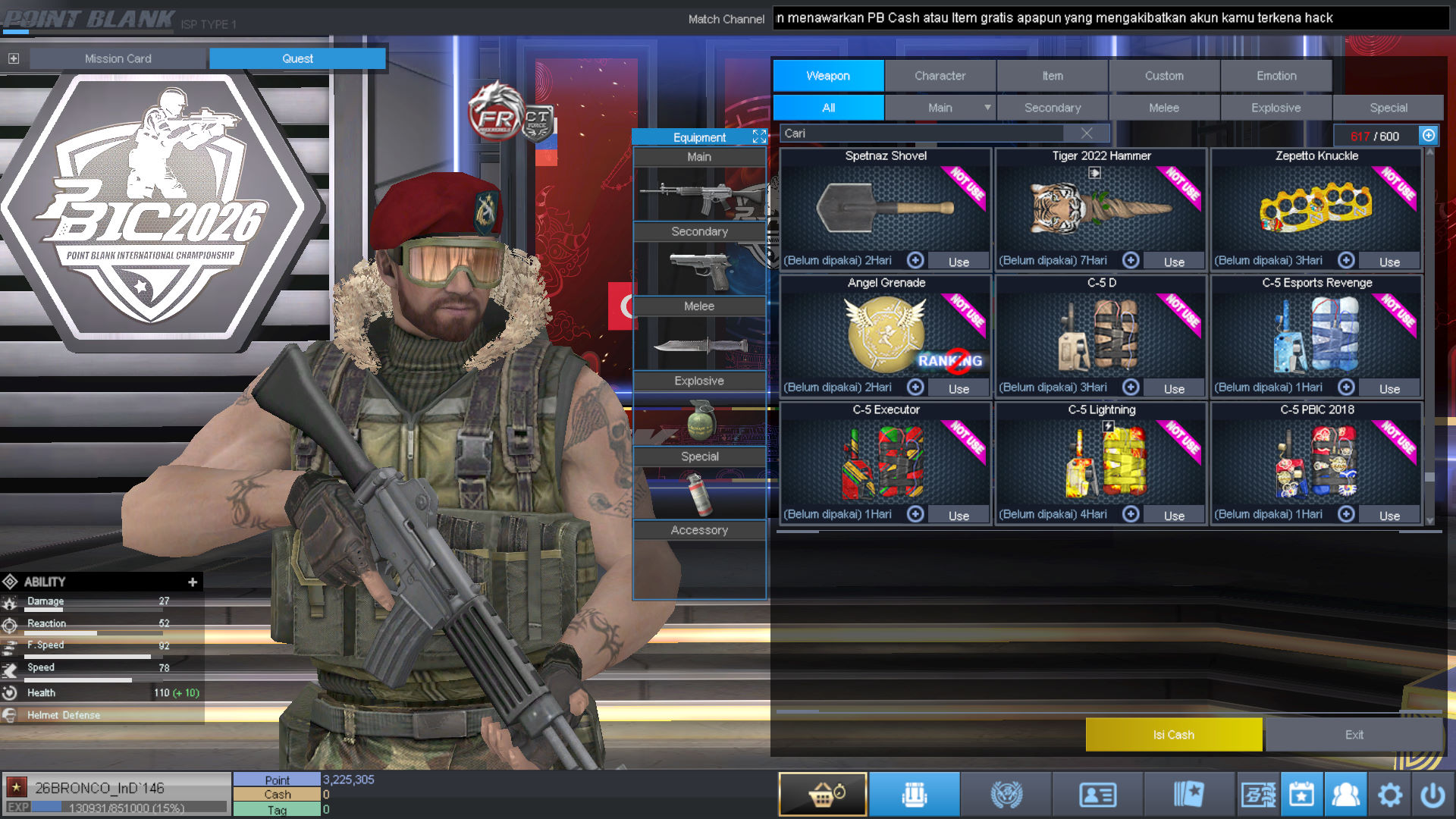 Spesifikasi BINTANG 1