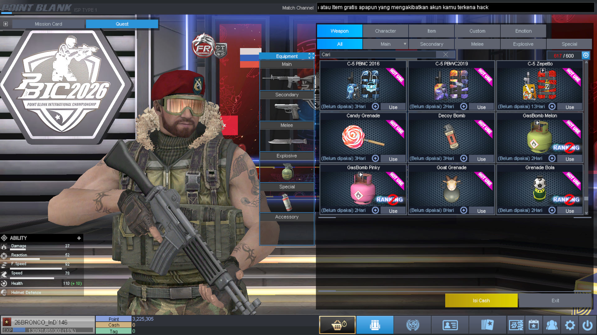 Spesifikasi BINTANG 1