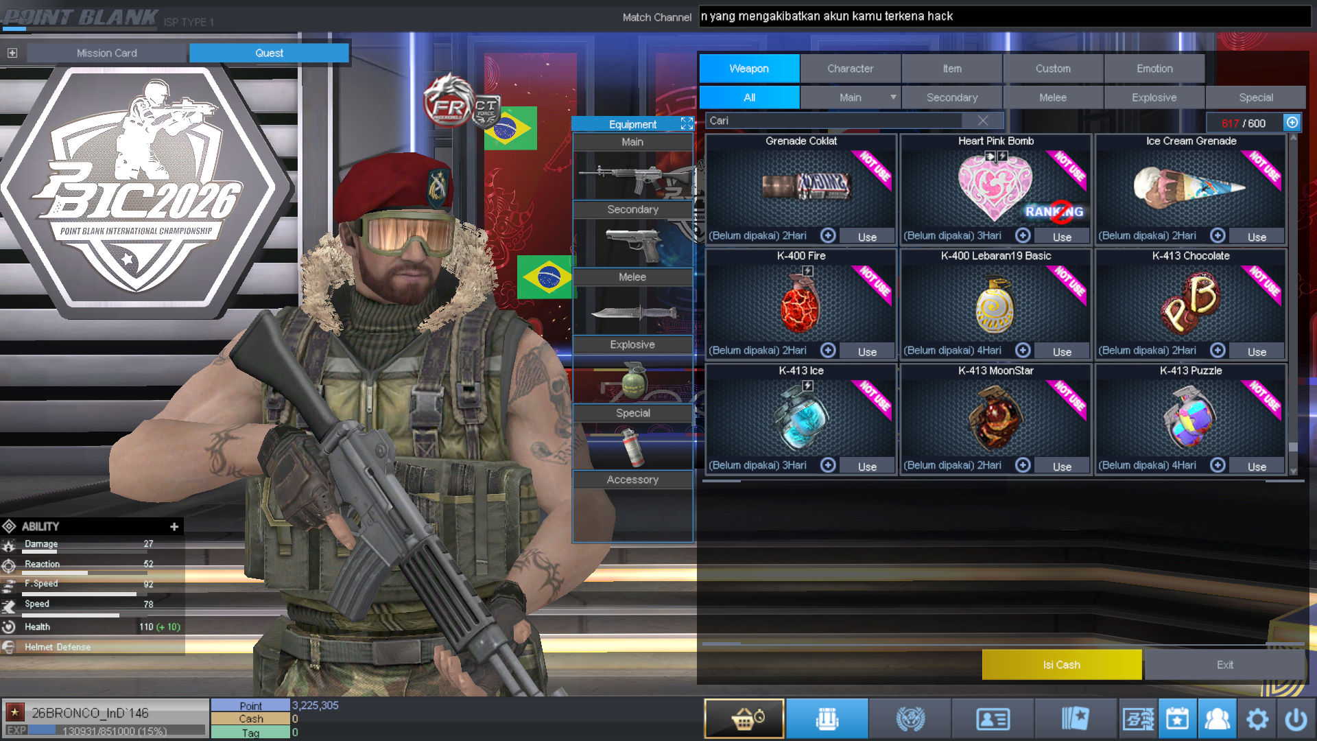 Spesifikasi BINTANG 1